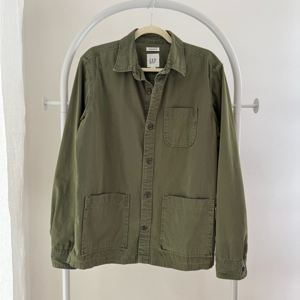 GAP Khaki Green Lightweight Utility Jacket